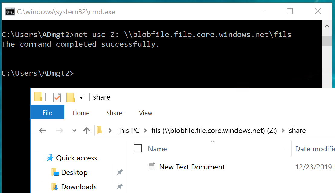 Azure files azure ad domain service 